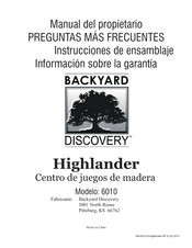 Backyard Discovery Highlander 6010 Manual Del Propietário