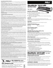 Peli StealthLite 2410 LED Instrucciones De Funcionamiento