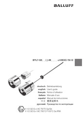 Balluff BTL7-S5 M J-DEXC-TA12 Serie Manual De Instrucciones