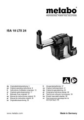 Metabo ISA 18 LTX 24 Manual De Instrucciones