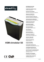 HSM shredstar S5 Instrucciones De Servicio