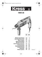 KRESS HMX 26 Instrucciones De Servicio