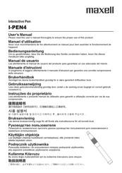 Maxell I-PEN4 Manual De Usuario