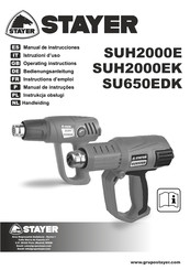 stayer SUH2000E Manual De Instrucciones