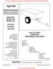 SpeedEPart Agri-Fab 45-01841 Manual Del Usuario