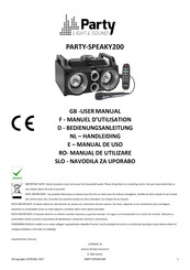 Party SPEAKY200 Manual De Uso