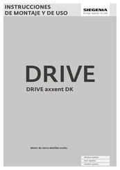 Siegenia DRIVE axxent DK Instrucciones De Montaje