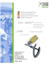 henke sass wolf ECO - MATIC Manual De Instrucciones