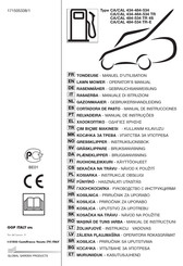 GGP ITALY CA 484 TR Manual De Instrucciones