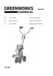 GreenWorks Commercial 2801402 Manual Del Operario