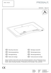Pressalit R2123 Instrucciones De Montaje