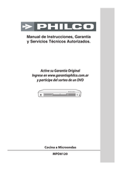 Philco MPD 8120 Manual De Instrucciones Y Guía Del Usuario