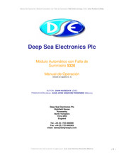 Deep Sea Electronics Plc 5320 Manual De Operación