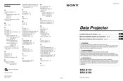 Sony SRX-S110 Manual De Instalación E Usuario