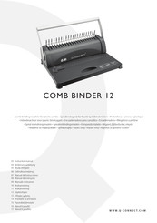 Q-Connect COMB BINDER 12 Manual De Instrucciones