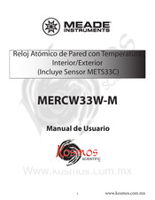 Meade Instruments MERCW33W-M Manual De Usuario