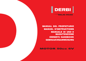 Derbi MOTOR 50cc 6V Manual Del Propietário