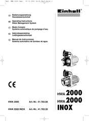 EINHELL HWA 2000 Manual De Instrucciones