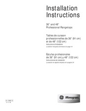 GE ZGU366NP2SS Instrucciones De Instalación