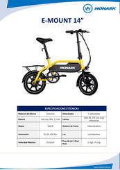 Monark E-MOUNT 14 Manual Del Usuario