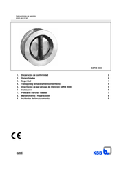 KSB 2000 PN 25 Instrucciones De Servicio