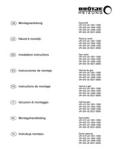 BRÖTJE VR 425 VA 1009-1000 Instrucciones De Montaje