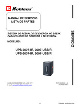 Koblenz UPS-5007-USB/R Manual De Servicio