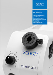 SCHOTT KL 1600 LED Manual De Instrucciones