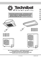 Technibel CA 360 X5 TA Instrucciones De Uso