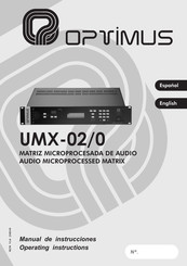 Optimus UMX-02/0 Manual De Instrucciones