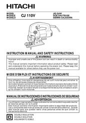 Hitachi CJ 110V Manual De Instrucciones