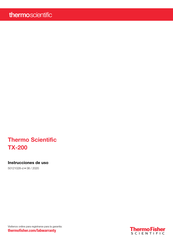 Thermo Scientific TX-200 Instrucciones De Uso