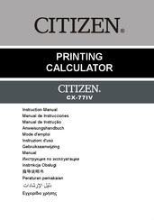 Citizen CX-77IV Manual De Instrucciones