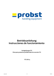 probst FTZ-UNI-15 Instrucciones De Funcionamiento