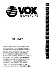 VOX electronics HT-8997 Manual De Usuario