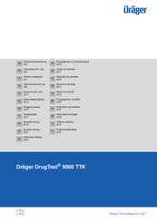 Dräger DrugTest 5000 TTK Instrucciones De Uso