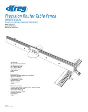 Kreg PRS1015 Manual Del Propietário