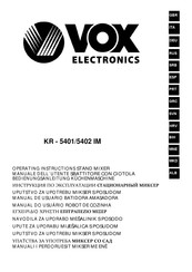 VOX electronics KR-5402 IM Manual De Usuario