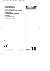 EINHELL NEW GENERATION NAT 18 Manual De Instrucciones