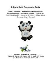 Bojungle B-Digital Bath Thermometer Panda Instrucciones De Uso
