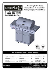 Nexgrill Evolution Infrared Plus 720-0882AE Instrucciones De Montaje