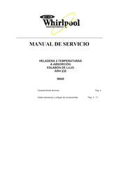 Whirlpool ARH 232 Manual De Servicio