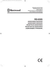 Sherwood RD-6505 Instrucciones De Funcionamiento