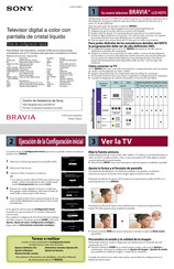 Sony BRAVIA KDL-40EX457 Guía De Configuración Rápida