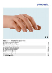 Ottobock 8S511 AxonSkin Silicone Instrucciones De Uso