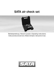 SATA air check set Instrucciones De Servicio