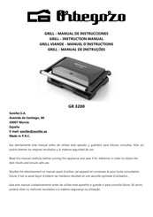 Orbegozo GR 3200 Manual De Instrucciones