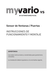 Pujol MYVARIO PMVVS00000 Instrucciones De Funcionamiento