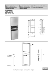 Franke RODX602E Instrucciones De Montaje Y Servicio