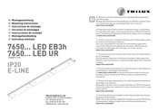 Trilux 7650 LED EB3h Serie Instrucciones De Montaje